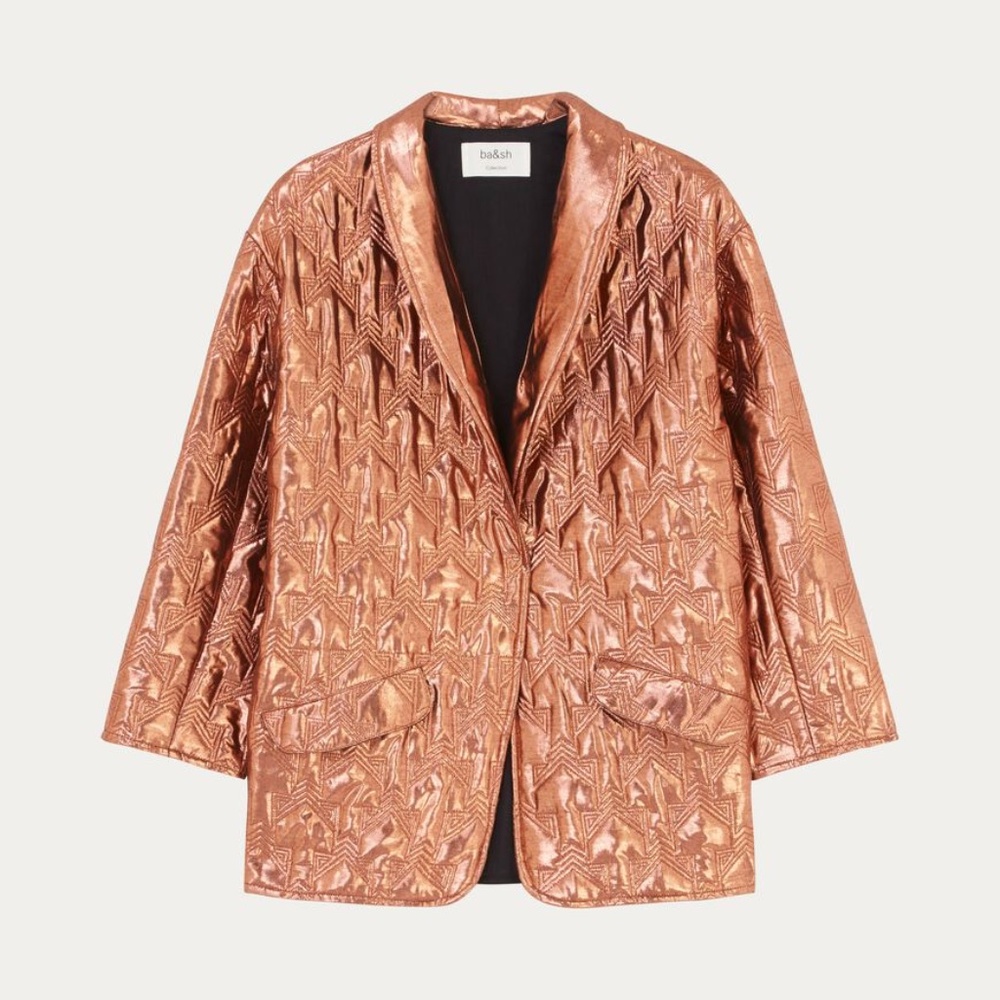 Ba&sh 'LADY KIMONO' Copper Quilted Jacket Size M - MSRP $349 - NWT SAVE $$$